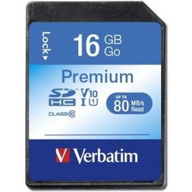 Resim Verbatim Premium U1 Sdhc 16 Gb Hafıza Kartı 