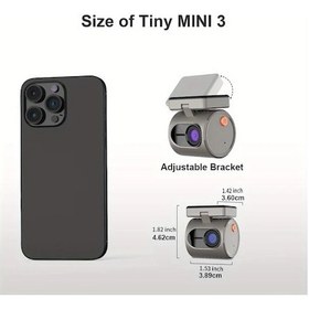 Resim Cloudstore Kawa Mını 3 Dash Cam 1296p Qhd Araç Kamerası Ses Kontrolü Gece Görüşü 24h Park Cj4512 Starlight 