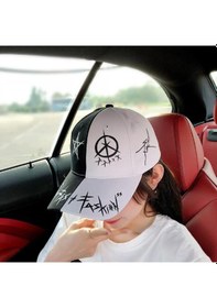Resim Valkyrie Trucker Şapka Unisex Metal Tokalı Ayarlanabilir Beyzbol Siyah Beyaz 