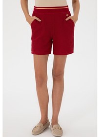 Resim U.s. Polo Assn. Kadın Vişne Şort Örme 50299894-vr223 Vişne Vişne Çürüğü 