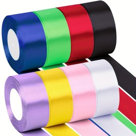 Resim 4.57 metre/Rulo - 3.99 cm Genişlikte Gül Çiçeği Malzemesi El Yapımı Dekoratif Saten Kurdele, - Çeşitli Renkler Polyester Kurdele, Hediye Paketleme, DIY El Yapımı Buket Malzemesi, Parti, Düğün, Pişirme, Noel Süsü Kurdele 