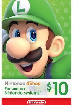 Nintendo Eshop Card 10 Usd Nintendo Gift Card 10 Usd (436614712)