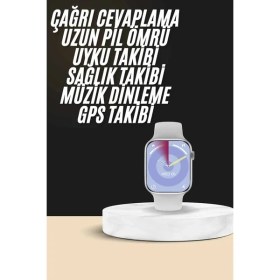 Resim Akıllı Saat Kulaklık Hediyeli Uyku ve Sağlık Takibi Yapabilen Uzun Ömürlü Nemere 