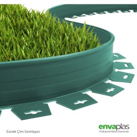 Resim Pratik Garden Çim Ayırıcı 10 M Yeşil Çim Sınırlayıcı Taş Toprak Ayıracı Çim Ayracı Çim Bariyeri 