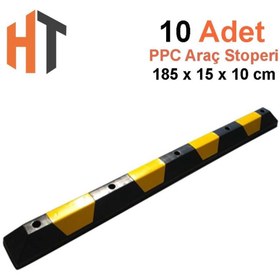 Resim Hayat Trafik Oto Park Araç Stoperi PPC 180x15x10 cm 10'lu Set 