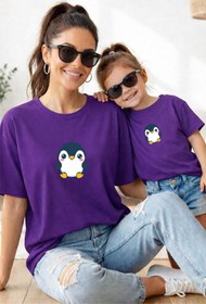 Resim genosha Anne Kız 100% Pamuk T-shirt Mama Mini Mother Daughter TEKLİ FİYAT 
