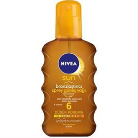 Resim Nivea Sun Bronzlaştırıcı Sprey Güneş Yağı Gkf6 200Ml 