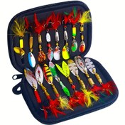 Resim 16 Adet HENGJIA Metal Kaşık Spinner Balıkçılık Yem Seti, Turna İçin Demir Crankbait Wobblers, Oltacılar İçin Yapay Yem, Sevgililer Günü, Şükran Günü, Noel, Cadılar Bayramı, Babalar Günü Hediyeleri İçin İdeal 
