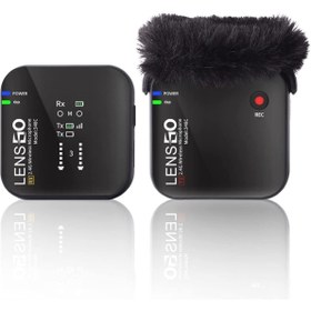Resim LENSGO 348c Siyah 1v1 Kablosuz Tekli Mikrofon Seti 