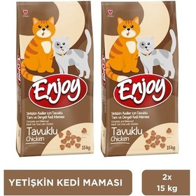Resim Enjoy Tavuklu Yetişkin Kedi Maması 2 x 15 KG 