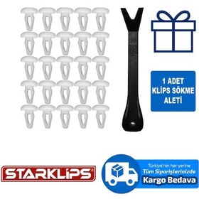 Resim Universal 3,6x10mm Beyaz Klips 25 Adet 