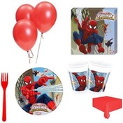 Resim 8 Kişilik Örümcek Adam Doğum Günü Parti Malzemeleri Spiderman 