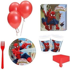 Resim 8 Kişilik Örümcek Adam Doğum Günü Parti Malzemeleri Spiderman 