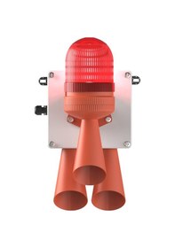 Resim Mesan Led Multifonksiyon 3x 43 Ses Siren Kırmızı 110-220vac Ms 5806.1.110-220vac 