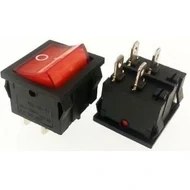 Resim YLZ Tuşlu Anahtar Işıklı Kare (Orta Boy) (4 Fiş) (On/off) 