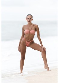 Resim Mai Collection Mai Studios Co. Bunga Büzgü Detay Kalın Bantlı Somon Bikini Altı Somon 