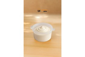 Resim Sert Sos Kap 60 cc Saklama Kabı Ezme Meze Plastik Kapaklı Kase - 50 Adet 