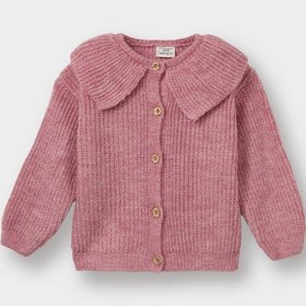 Resim Defacto Kız Bebek Büyük Yaka Düğmeli Triko Hırka F2655a525wnbr82 Bordo 