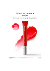 Resim Aurelia Geneve Glossy Lip Oil Nemlendirici Etkili Renkli Lip Balm Cherry Pie 12 ML 
