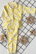 Resim DEFNELİ BEBE Pamuklu Bulut Desenli Kız Erkek Bebek Pijama Takım 