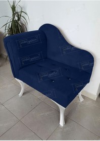 Resim aldagelsin Yeni Model Tekli Köşe Koltuğu Josefin Bench Beyaz Ayak 