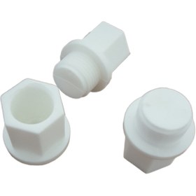 Resim GF 10 Adet 20mm 1/2 Dişli Kör Tapa Dişli Plastik Kör Tapa 