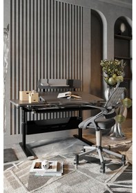 Resim Creo Mobili Yükseklik Ve Eğim Ayarlı, Vega Advanced Bilgisayar Ve Çalışma Masası Takımı Antrasit/gri Gri 