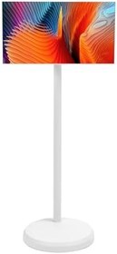 Resim Fafeicy Dönen ekranlı Ultra Ince Yuvarlanan TV, canlı akış Için Tekerlekler üzerinde Taşınabilir Televizyon, Yüksek Sadakat Sesli Dokunmatik Ekran TV, 21.5 inç Haddeleme (AB fişi 100-240V) 