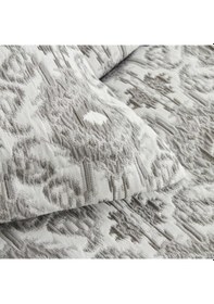 Resim Karaca Home Neos Gri Çift Kişilik Yatak Örtüsü Takımı Gri 