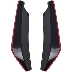 Resim Moda Klasik 2 Adet Universal Araç Arka Tampon Altı Spoyler Difüzör Splitter Çizilmeye Karşı Koruyucu 5 