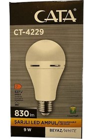 Resim Cata ct-4229 9W Beyaz Şarjlı Ampul 