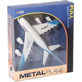 Resim NessiWorld A380-1A Metal Çekbırak Yolcu Uçağı -Canem Oyuncak 