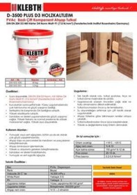 Resim KLEBTH D-3500 Plus Ahşap Tutkalı 