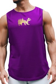 Resim BLUU Bearx Kolsuz Sporcu T-shirt Tank Top Spor Atlet 