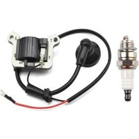 Resim Kmtmak Motorlu Tırpan Ateşleme Bobini Buji Set Cg/bg 430-520 
