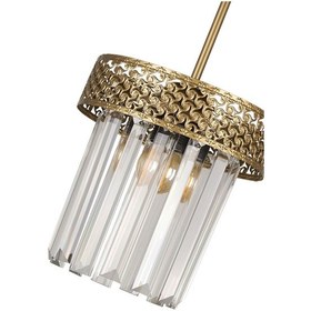 Resim Begüsa Sitrus Tekli Eskitme Lux Kristal Taşlı Avize 