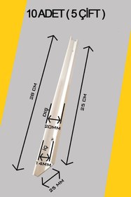 Resim İYON LİFE Montessori Oyuncak Dolabı Rayı 10 Adet Saklama Kutusu Rayı 28 Cm Beyaz 