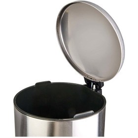Resim Bombe Kapaklı Çelik Çöp Kovası - Inox - 30 Lt Çok Renkli 