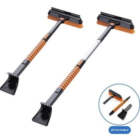 Resim Tenfowee 3'ü 1 Arada Araç Buz Kazıyıcı - Abs Ve Alüminyum, Katlanabilir, Uzayabilir 25-100cm 