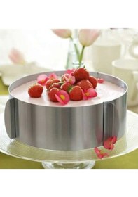 Resim Narkalıp Yuvarlak Ayarlanabilir Kek Kalıbı Çap 16-30 CM Derinlik 10 CM 