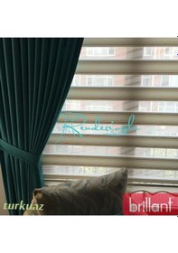 Resim Fon Perde İpek Soft Yarı Parlak 1. Kalite Perdelik 