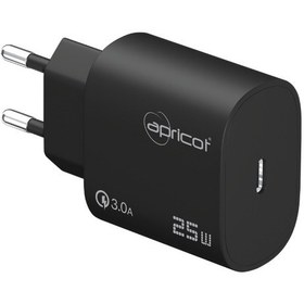 Resim Apricot Apc-u425/b 25w Pd Siyah Hızlı Ev Şarj Adaptörü 