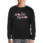 Resim Llord T-Shirt Llordd T-Shirt Squid Game-Logo Siyah Çocuk SweaT-Shirt 