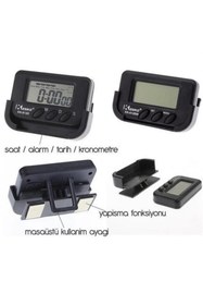 Resim Go İthalat Dijital Saat Ev Tipi Masa Saati Araç İçi Dijital Saat Kronometreli Alarmlı Pilli Saat Duvar 43794 