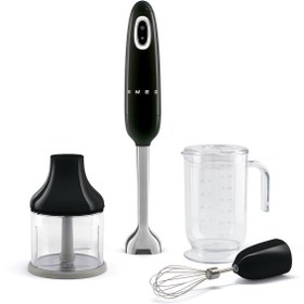 Resim Smeg Siyah 50's Style El Blender Seti-HBF03BLEU 