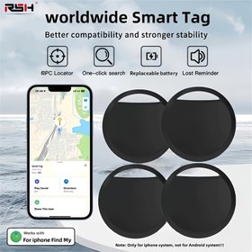 Resim 4 adet RSH Akıllı Takip Etiketi iOS için - Bagaj, Anahtarlar, Bisikletler ve Daha Fazlası İçin Kablosuz GPS Bulucu - Uzun Pil Ömrü, Kolay Ses Algılama, Aylık Ücret Yok, Apple Find My Uygulamasıyla Uyumlu (Android İçin Değil), IOS Uyumlu İzleyiciler | Kompakt Konum Belirleyici | Dayanıklı Siyah Bitiş 