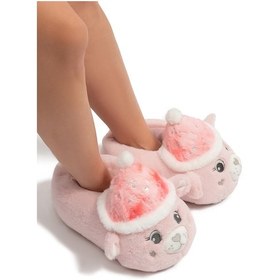 Resim Roza Kadın Hayvanlı Panduf Pembe 36/41 PEMBE 