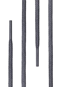 Resim 110 Cm 4 Mm Koyu Gri Yuvarlak 1 Çift Ayakkabı Bağcığı Gri 