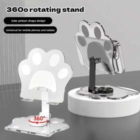 Resim Mobil telefonlar/tabletler için Karikatür ve Sevimli Akrilik Evrensel Stand, 33.02 cm içinde, Ayarlanabilir Açı, Katlanabilir ve 360º Dönebilen, Masaüstü Kaldırma Tembel Standı, Egzersiz Yapmak, Videolar İzlemek ve FaceTime Aramaları için Çok Uygun, Kompakt ve Taşımak Kolay 