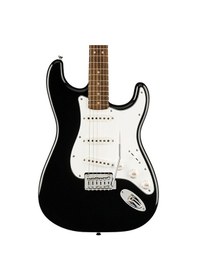 Resim Squier 0372873106 Affinity Stratocaster Elektro Gitar Seti Siyah Mustang Micro Kulaklık Amfisi Dahil Siyah Strat Ve Laurel Klavye 